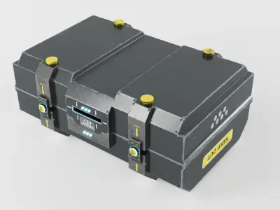 CRATE Low-poly 3D model