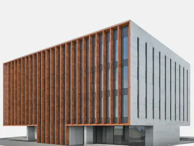Office Building 05  Low-poly 3D model