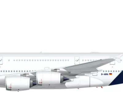 AIRBUS A380-800 3D model purchase