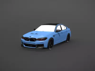 Sedan 5 series 3D print model