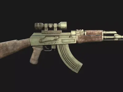 AK47 Kalashnikov 3D model