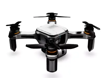 Realistic Quadcopter Drone 3D Model Low-poly 3D model purchase