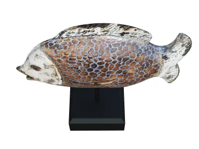 Ceramic Fish Low-poly 3D model