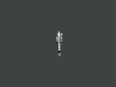 3D Model-GUN0010 silver pendant 3D print model