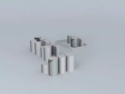 Lubrizol Tanks North East Free 3D model