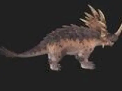 Dinosaur full animation Low-poly 3D model