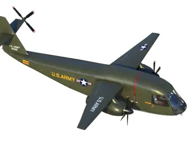Lockheed CL-945 stowed rotor aircraft CARR 3D model