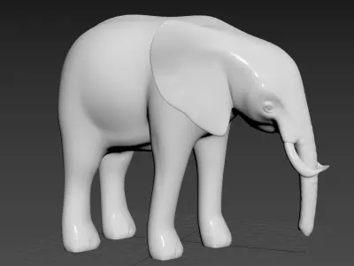 SIMPLE ELEPHANT 3D model