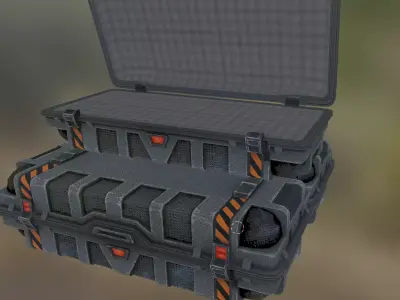 resupply box Low-poly 3D model
