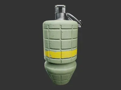 M34 Smoke Grenade Low-poly 3D model