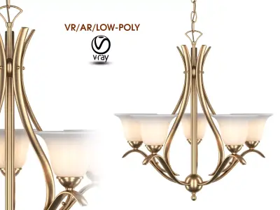 Kichler - Dover - 5 Light Chandelier Low-poly 3D model