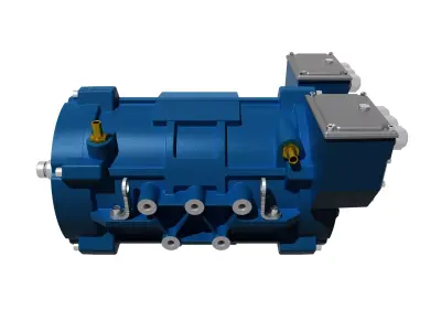 80kW Electric Motor Free 3D model