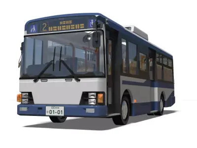 transit bus 3D model purchase
