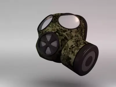 Gas Mask 3D model 2