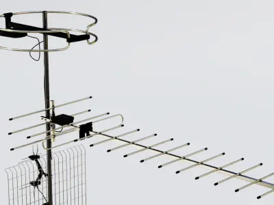 Antenna 13 Low-poly 3D model