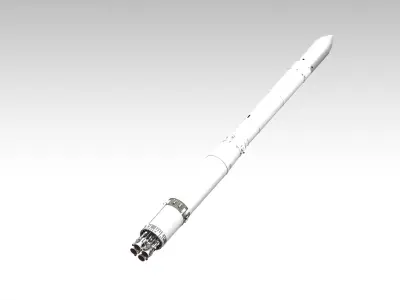 Korea Space Launch Vehicle-2 3D model
