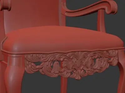 dining chairs classic 3d model 3D model