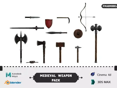 Medieval Weapon Pack 3D model
