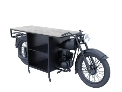 Console-Motorcycle motorcycle coffee table 3D model