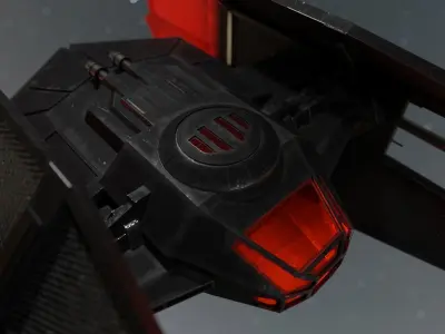 Tie silencer from Star wars 3D model