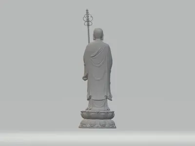 Ksitigarbha Bodhisattva Buddha Statue 3D print model order
