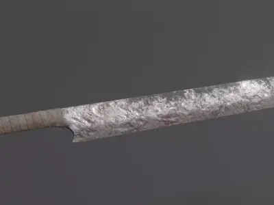 Orc Sword Free low-poly 3D model