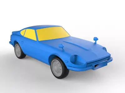 Nissan Fairlady 1972 Classic Car 3D print model