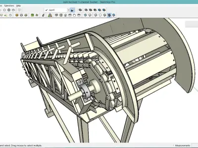 COCONUT INCLINED CONVEYOR 3D model