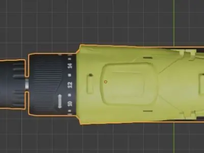 Hand electric drill tools Electric tools battery industrial  3D model