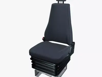 Truck seat Low-poly 3D model