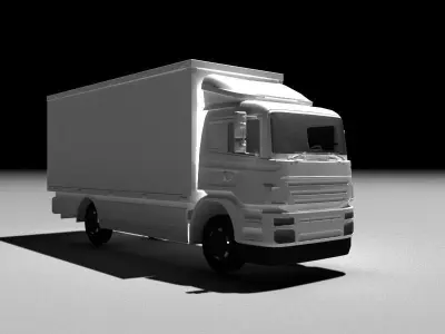 General Truck Low-poly 3D model