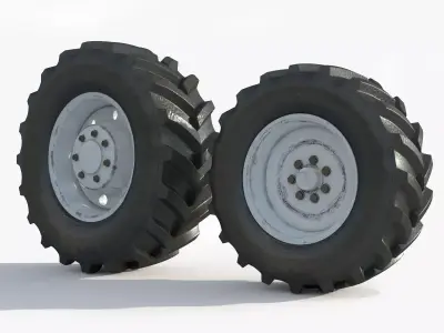 Tractor wheelset 3D model
