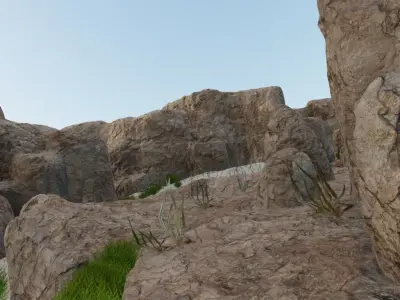 Ancient Rock Pathways 3D model