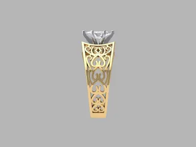 Wedding Ring 3D print model 120