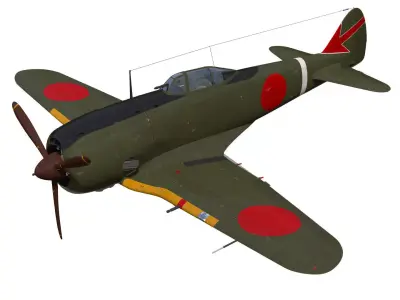 Nakajima Ki44 Tojo type II kou 3D model purchase