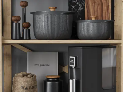 kitchen accesories045 3D model