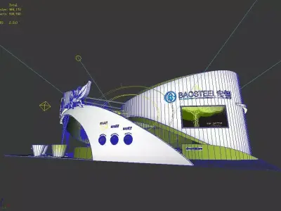 Exhibition - Size - 21X16-3DMAX2009-008 3D model