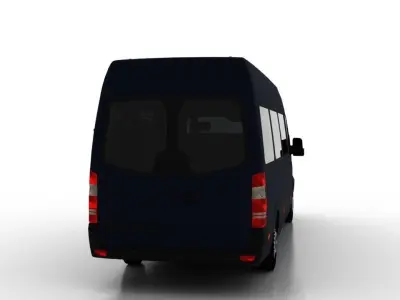 Mercedes Benz Sprinter L3H2 2015 Passenger UK 3D model