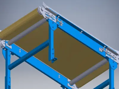 Slat Chain Conveyor 3D model