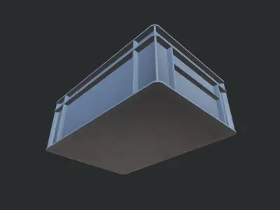 Euro Stacking Box Low-poly 3D model