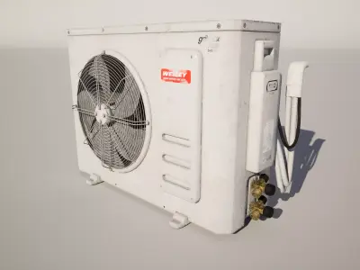 Air Conditioner Low-poly 3D model 5