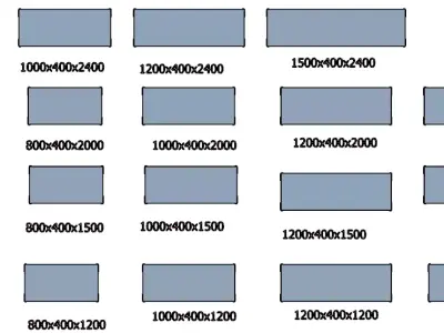perforated V iron shelf 3D model