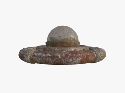 Alien Spaceship UFO E11 Abandoned - Sci Fi Spacecraft Design Low-poly 3D model