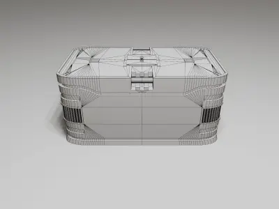 Sci-Fi Crate 4 Low-poly 3D model