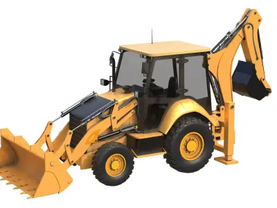 Backhoe Loaders 426f2 Low-poly 3D model