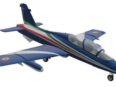 Aermacchi MB-339 Low-poly 3D model