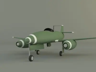 Nakajima Kikka jet aircraft 3D model
