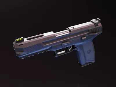Ruger 57 Low-poly 3D model