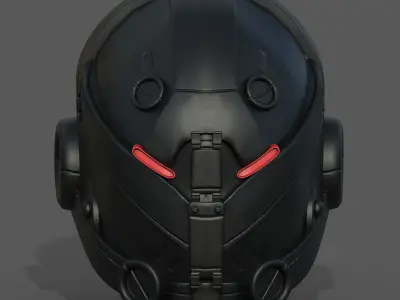 Helmet military Scifi futuristic technology  Low-poly 3D model purchase