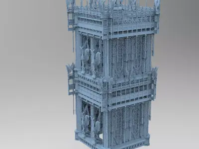 Drake cathedral tower 2 3D model